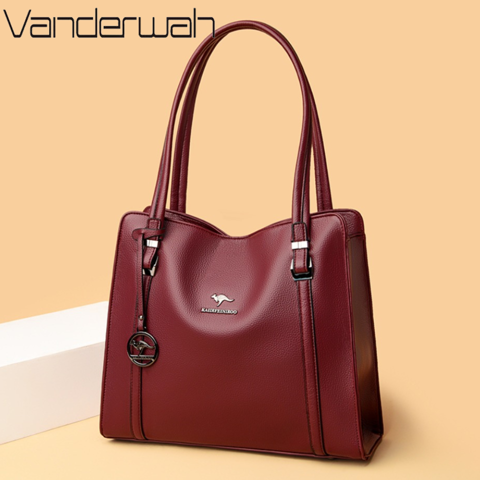 Women Bags In Sale - 本物のブランドの高品質 Pu レザーカジュアルトート高級ハンドバッグ女性バッグデザイナーショルダートップハンドルバッグ女性のための嚢
