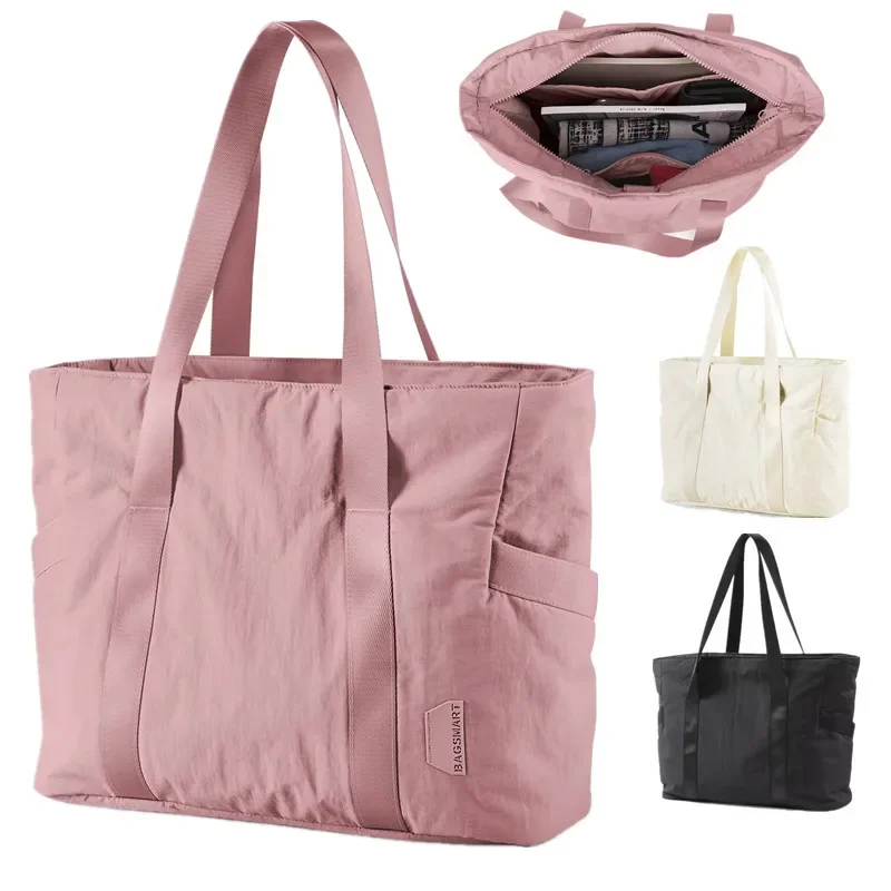 Women'S Yoga Bags - 女性用トラベルトートバッグ、大学、ノートパソコン、旅行、おむつ、ジム、ヨガバッグ、ショルダーバッグ、ヨガマット、スポーツ、大学、仕事用バックル付き