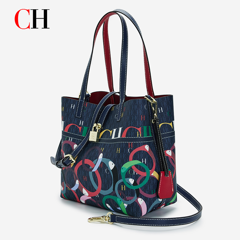 Women'S Crossbody Bags - CH レディース 大容量プリントトートバッグ、ファッション感あふれるレターパターンのハンドバッグ、カジュアルなショルダーバッグ、クロスボディバッグ、女性用ショッピングバッグ、旅行用バッグ。