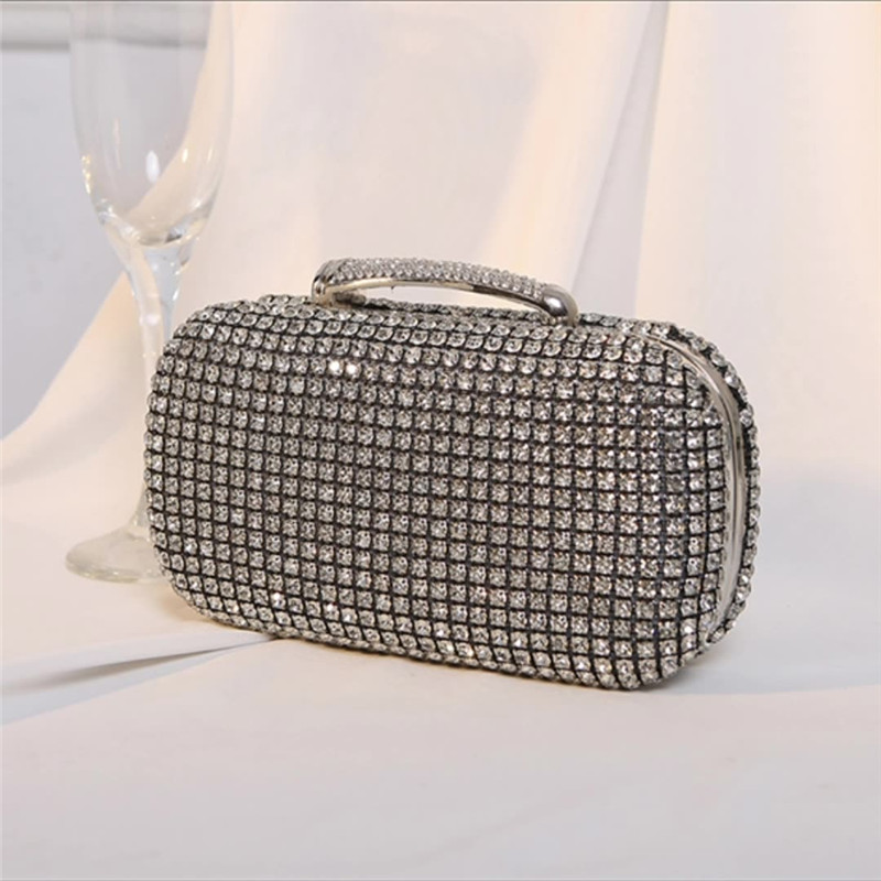 Women Bags Golden - ゴールデンバースデーパーティー用ラグジュアリークリスタルシルバーダイヤモンドイブニングバッグ、女性用パーティーバッグ、ウェディングピンクブライダルブティッククラッチバッグ