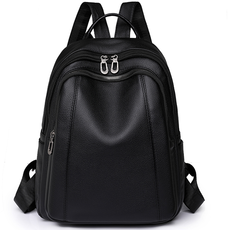 Women Bags In Sale - 高品質の革のバックパック女性の大容量バックパック財布女性ヴィンテージバッグスクールバッグ旅行 Bagpack レディースランドセル