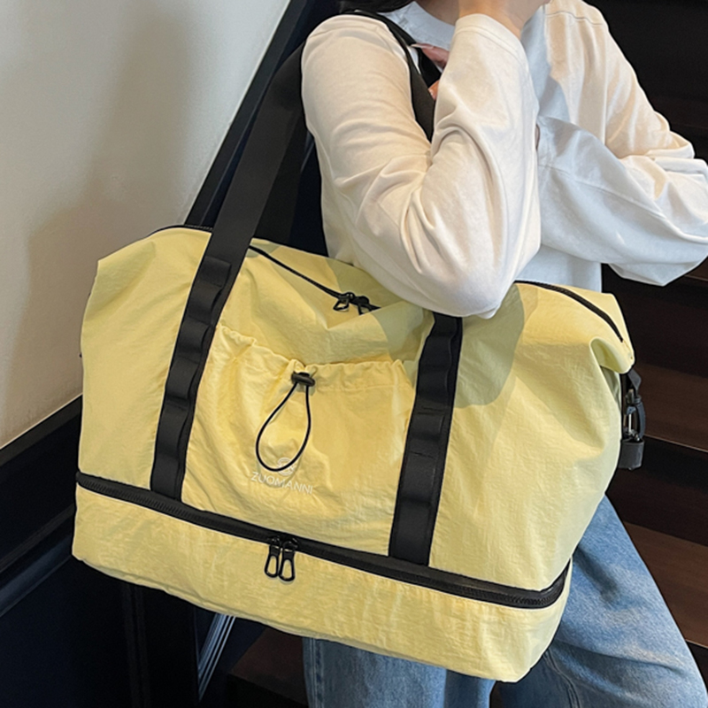 大容量トラベルダッフルバッグ、独立したシューズコンパートメン - Women'S Yoga Bags のレビューと価格