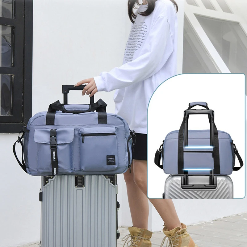 大型フィットネスバッグスポーツハンドバッグ女性ドライウェット - Women'S Yoga Bags のレビューと価格