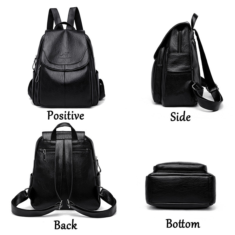ヴィンテージ風ソフトレザーバックパック 女性用 9色展開 カ - Women Bags In Sale のレビューと価格