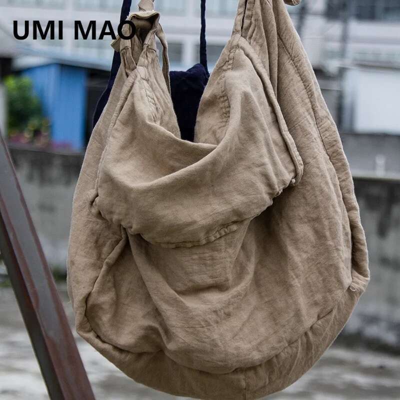 レトロな綿のリネンバッグ,大容量,ワンショルダー,カジュアル - Women'S Best Bags For Travel のレビューと価格