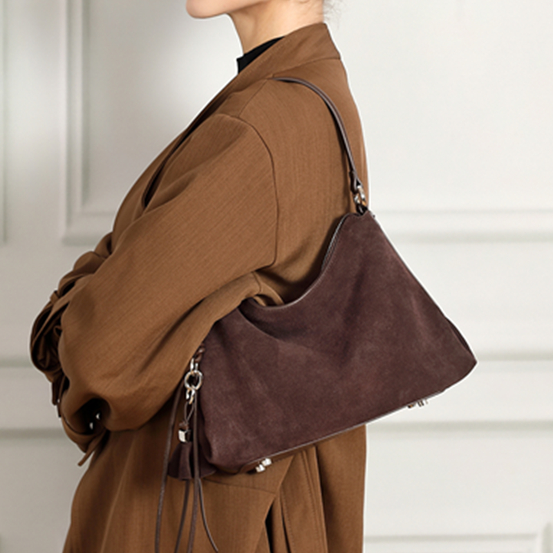 HIFASHION トレンディなスエードレザーホーボー脇の下 - Women Bags 2026 Trends のレビューと価格