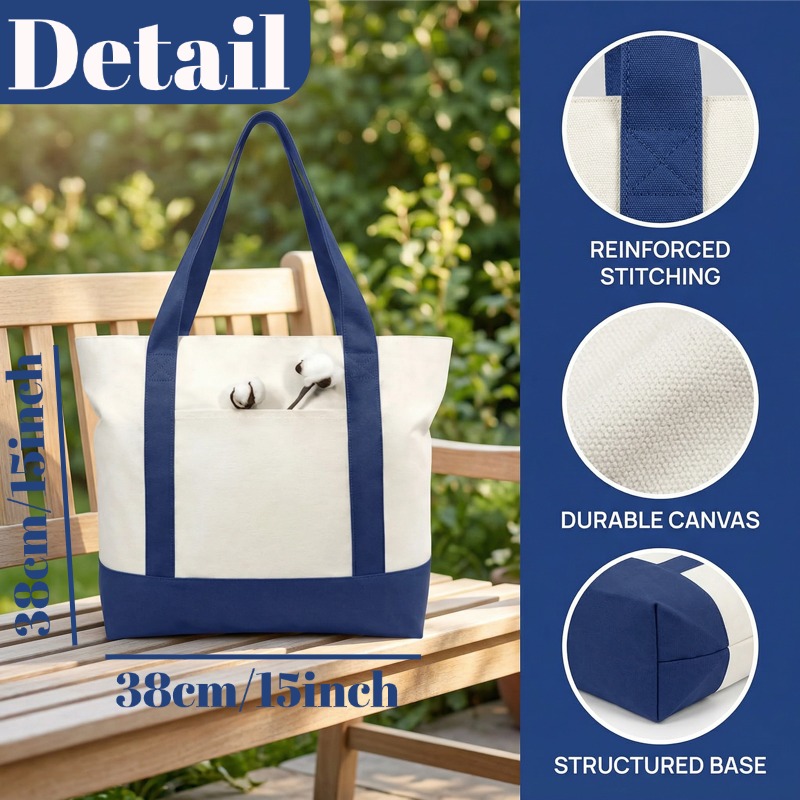 ポメロベストコットンキャンバストートバッグ、女性用ショッピン - Women'S Best Bags For Travel のレビューと価格