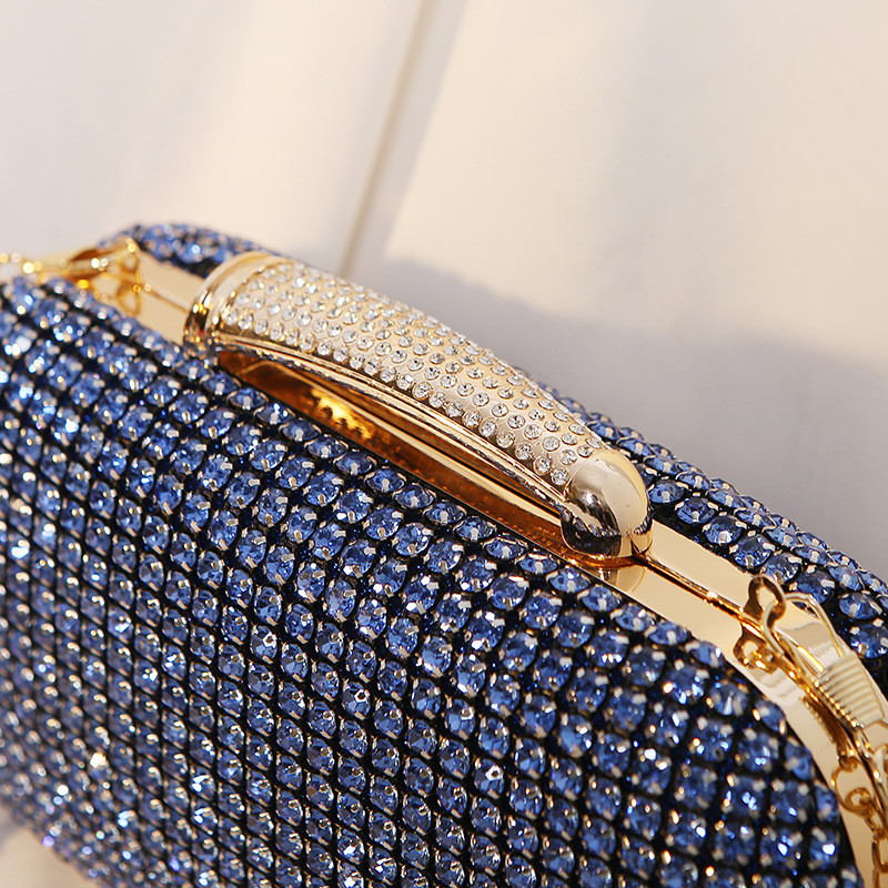 ゴールデンバースデーパーティー用ラグジュアリークリスタルシル - Women Bags Golden のレビューと価格