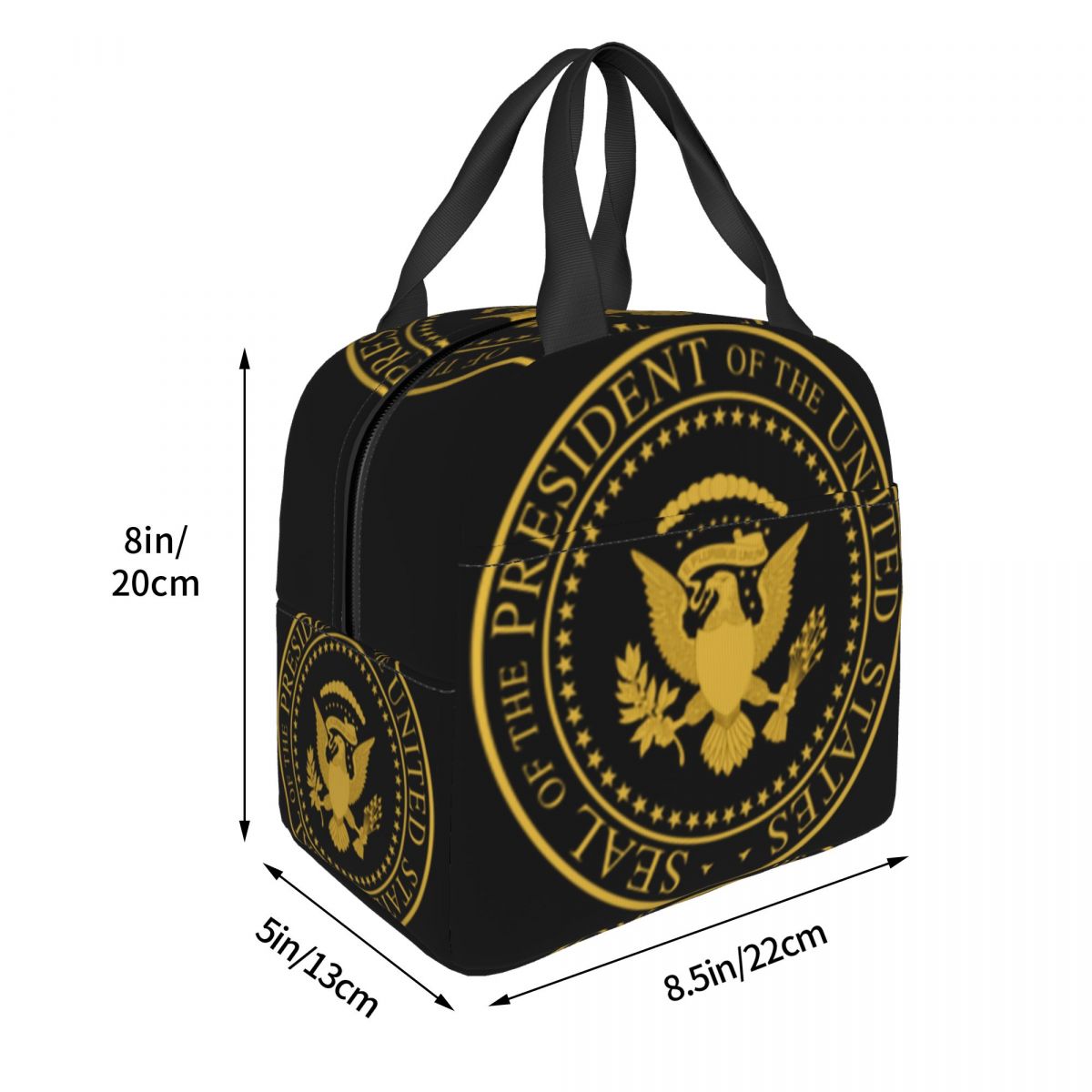 アメリカ大統領の紋章が描かれた、女性向けの断熱ランチバッグ。 - Women Bags Usa のレビューと価格