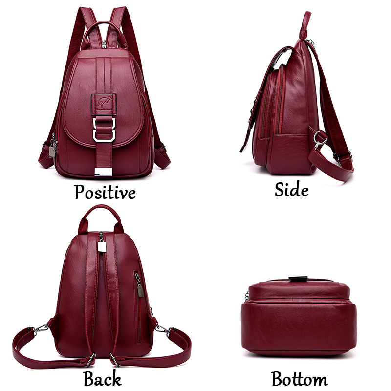 女性用レザーバックパック,10代の女の子用のランドセル,トラ - Women Bags In Sale のレビューと価格