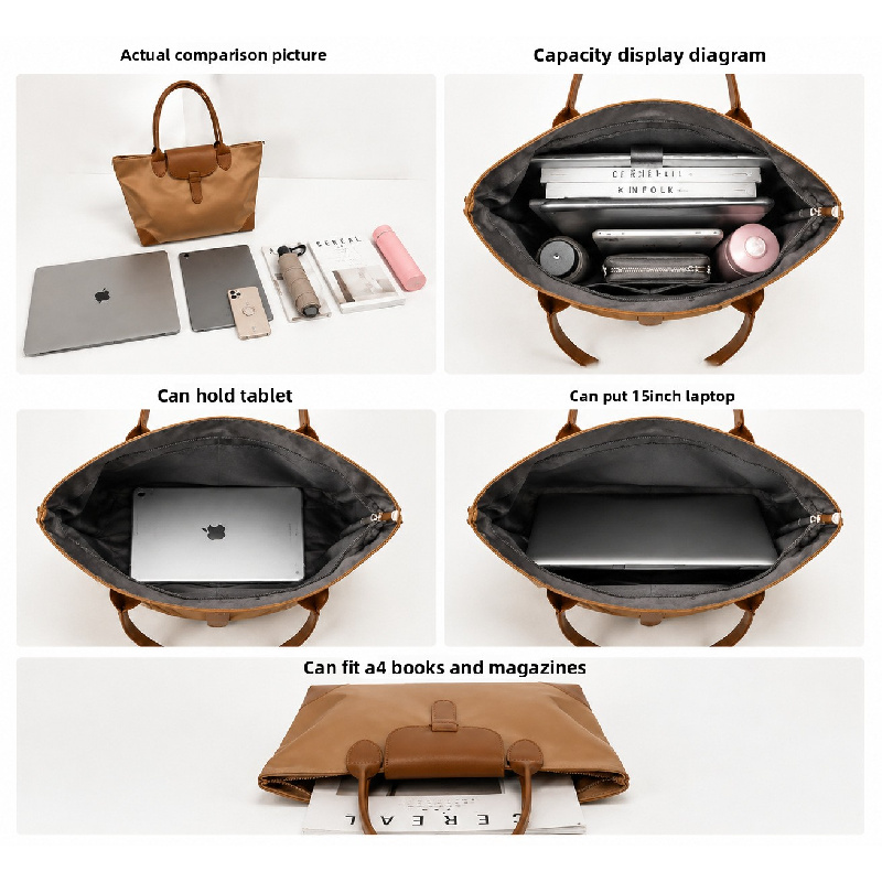 女性用オックスフォードナイロン製トートバッグ 大容量 フロン - Women Bags Polene のレビューと価格