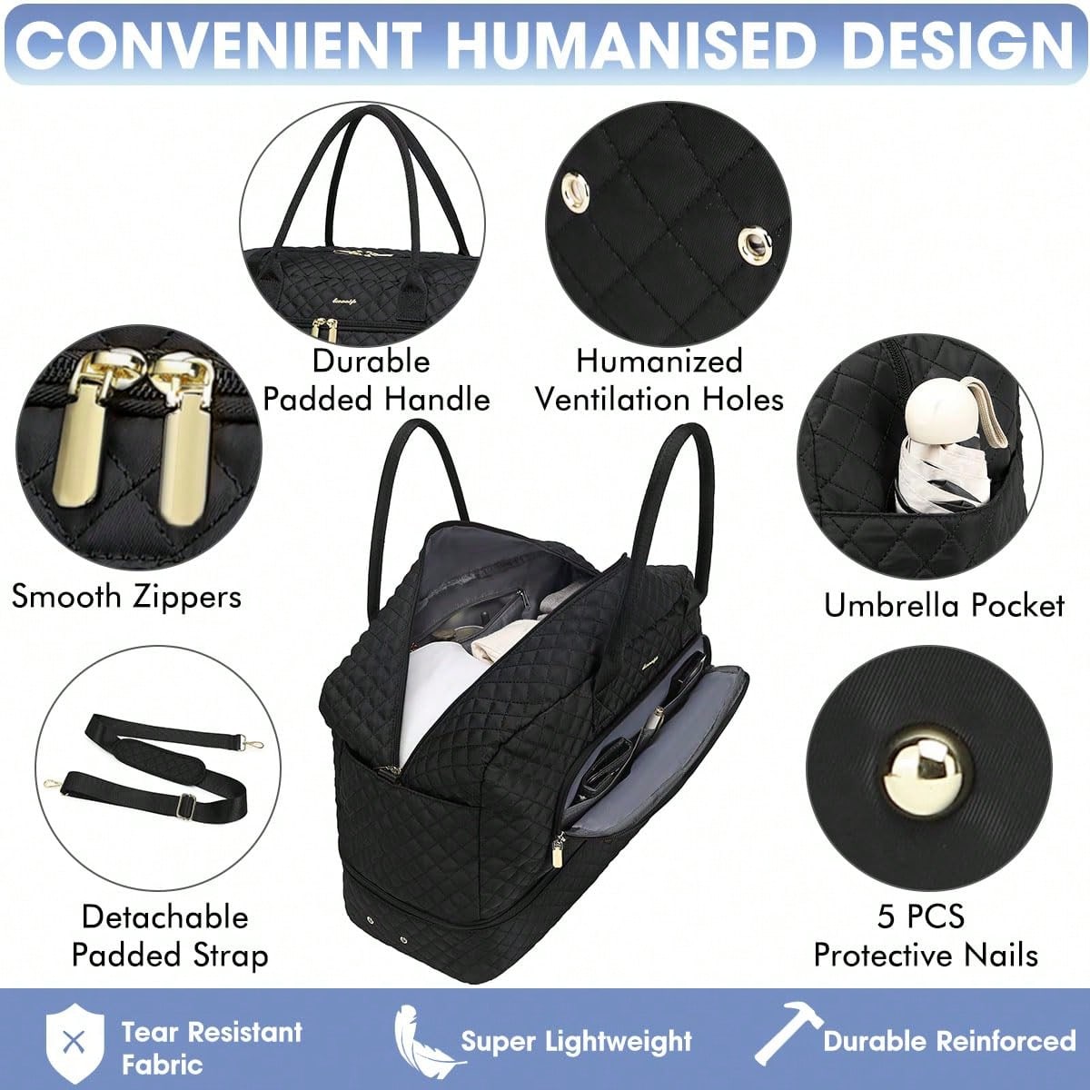大型女性用トラベルダッフルバッグ - 機内持ち込み可能な一泊 - Women'S Yoga Bags のレビューと価格