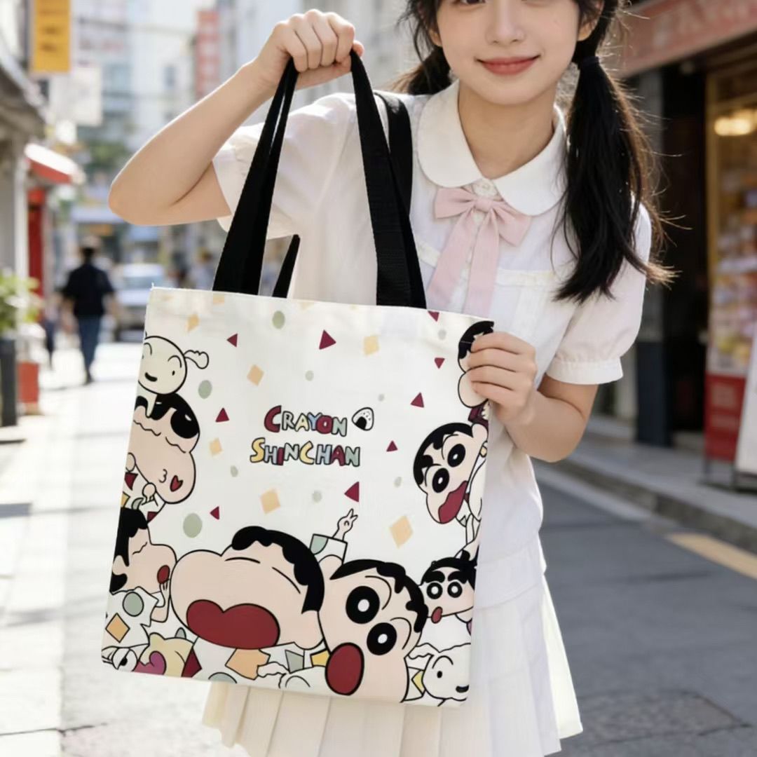 2026 新クレヨンしんちゃんキャンバストートバッグ大容量女 - Women Bags 2026 Trends のレビューと価格