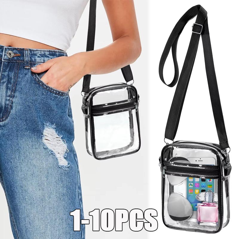 1-10個入り レディース クリア クロスボディバッグ 透明 - Women'S Crossbody Bags のレビューと価格