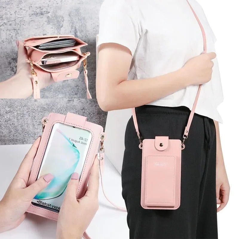 クロスボディ携帯電話バッグ女性女の子用ユニバーサル携帯電話オ - Women'S Crossbody Bags のレビューと価格