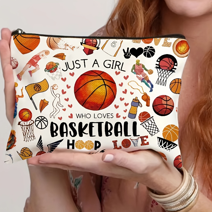 Just A Girl バスケットボール柄 化粧品トラベルト - Women'S Best Bags For Travel のレビューと価格